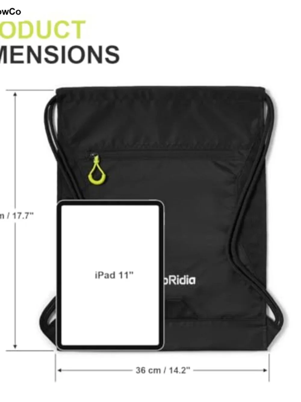 Drawstring Backpack Lightweight Gym Sackpack Water Repellent Mesh Pocket